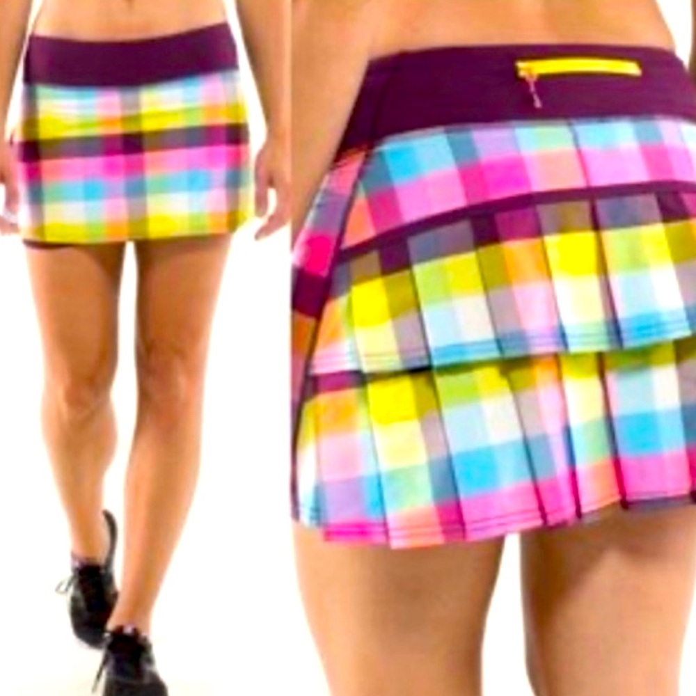 Lululemon Athletica Multicolor Plaid Skort